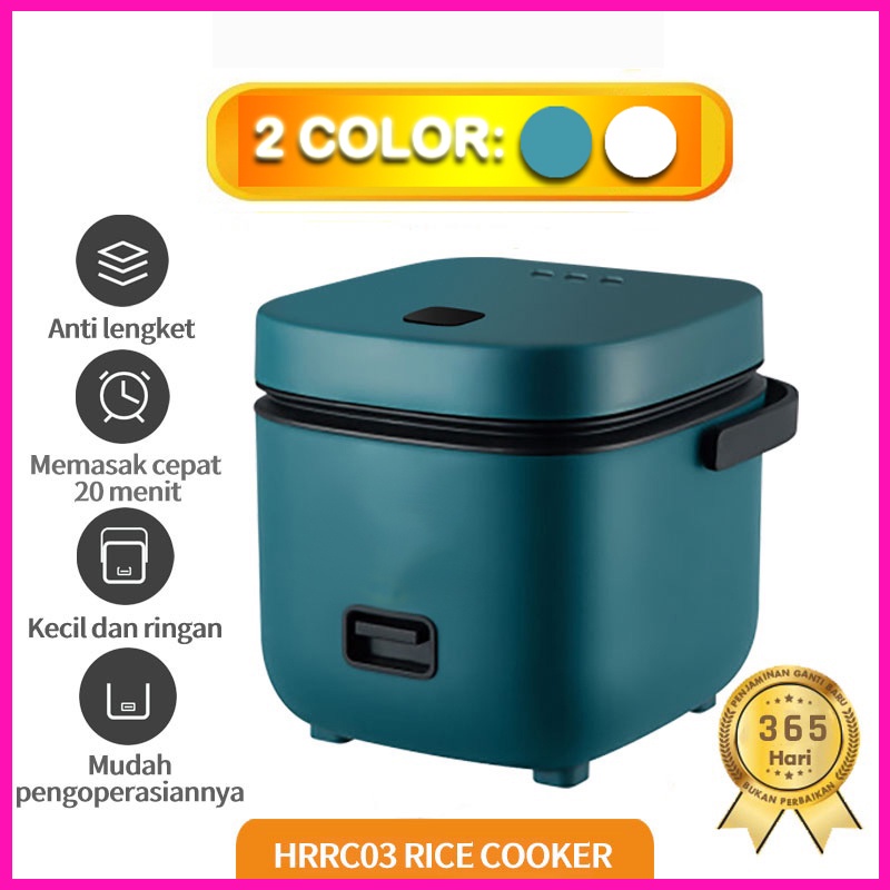 【COD】Rice Cooker HRRC03 magic com Portable/Travel version/ student version/0.8L green/whtie