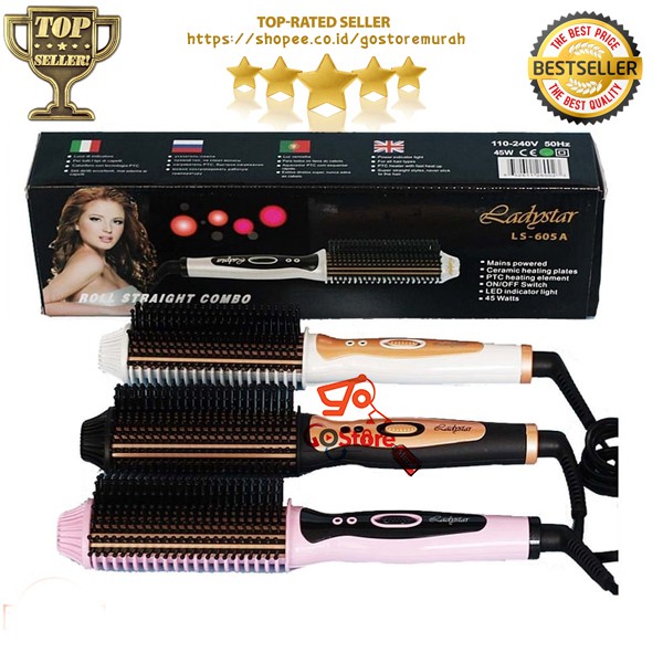 Sisir blow ladystar LS-605 blower comb, sisir elektrik, sisir catok, electric brush, iron brush