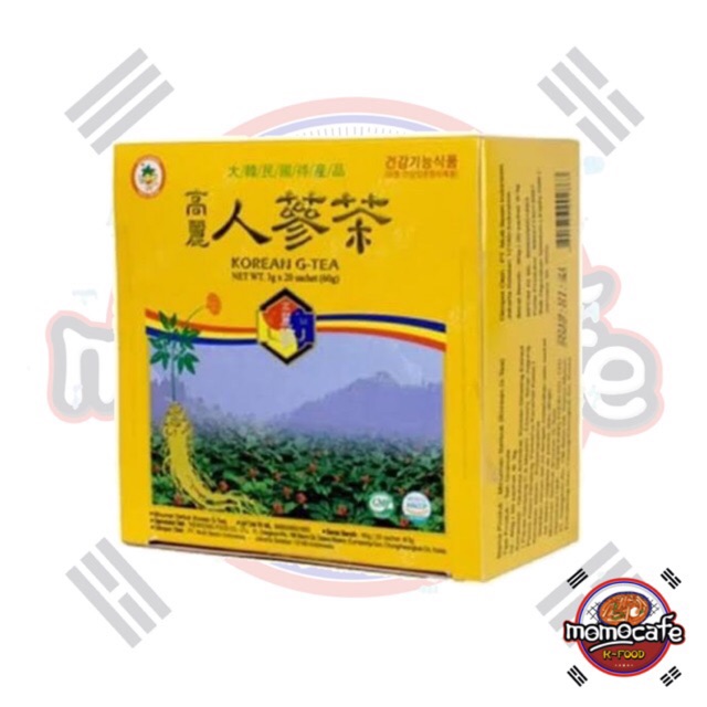 

Korean White Ginseng Tea 50Pcs - Teh Ginseng 3gr (50 Sachet)