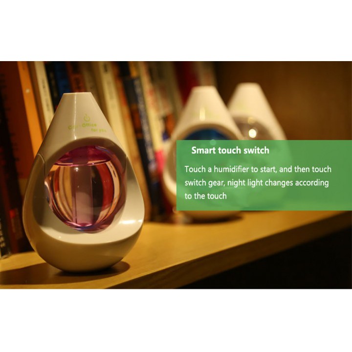 U03 - USB Humidifier Car Night Light 330 Degree Rotation 128ML White