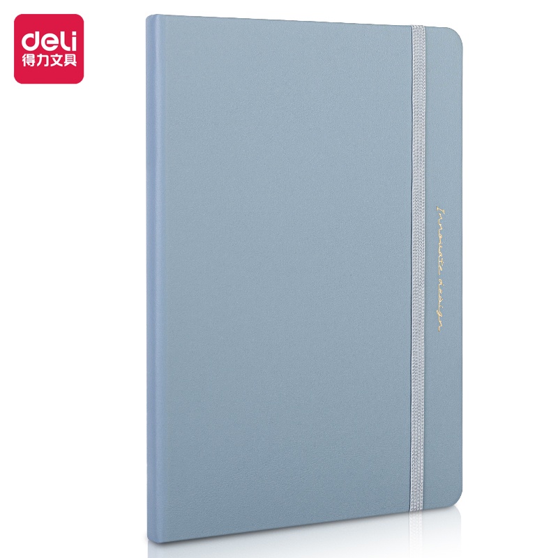 Deli Leather Cover Notebook / Buku Catatan Cover Kulit A5 96 Lembar Warna Pastel 22295