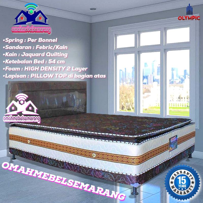 Set Tempat Tidur MULTI BED OLYMPIC BOXY BROWNIES Bed set Springbed minimalis