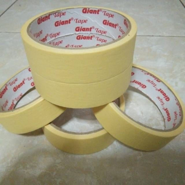 LAKBAN KERTAS /SOLATIP KERTAS /MASKING TAPE 20MM / 12M