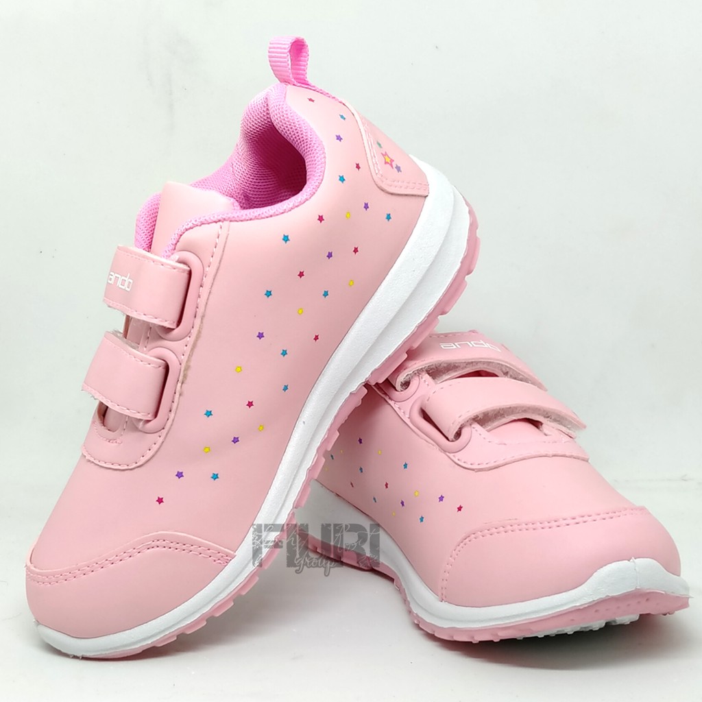 FIURI - ANDO ORIGINAL -  MINICORN PEREKAT 29-32 PINK - SEPATU SNEAKERS KANVAS SOL KARET ANAK KECIL PEREMPUAN  - SEPATU KUDA UNICORN KETS LUCU FASHION TRENDY - SEPATU SEKOLAH PAUD TK KRETEKAN PEREKAT CEWEK MURAH PROMO DISKON BONUS KAOS KAKI