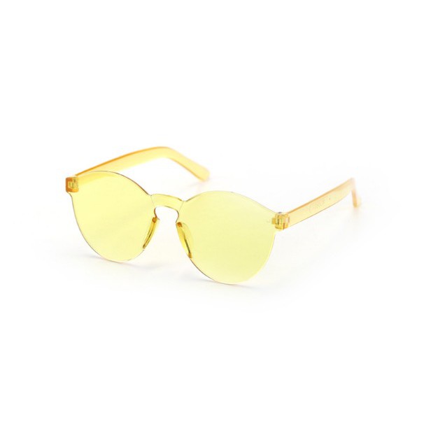 COD - F297 Kaca Mata Dewasa / Kacamata Fashion Wanita Kombinasi Warna / Eyeglasess-Kuning