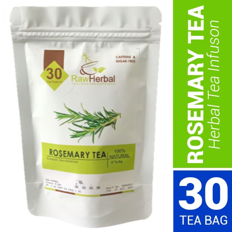 ROSEMARY TEA : Rosemary Leaf Tea Isi 30 Tea Bag