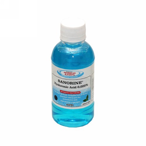 SANORINE BIRU OBAT KUMUR 80ML MOUTHWASH SARIAWAN BAU MULUT ANTISEPTIK