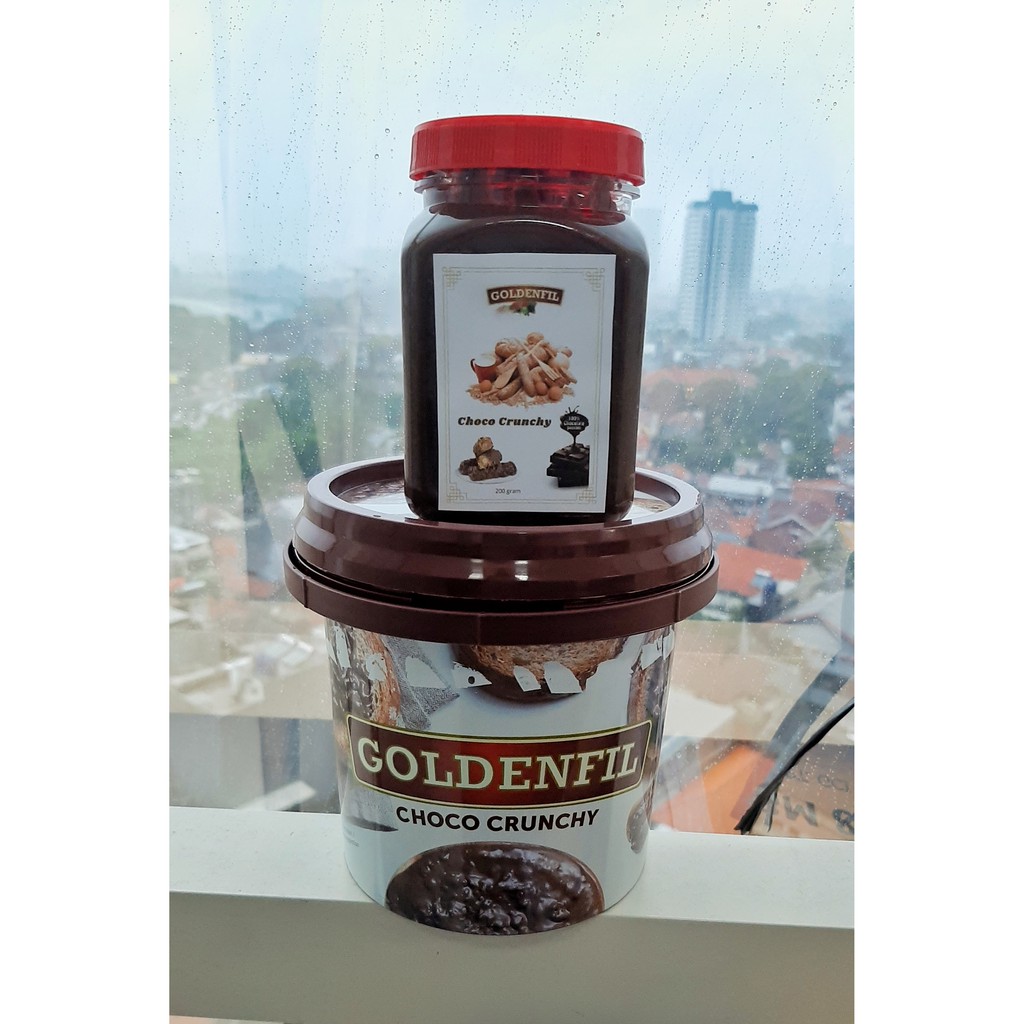 

GOLDENFIL CHOCO CRUNCHY share in jar 200gr repack Grosir Ecer