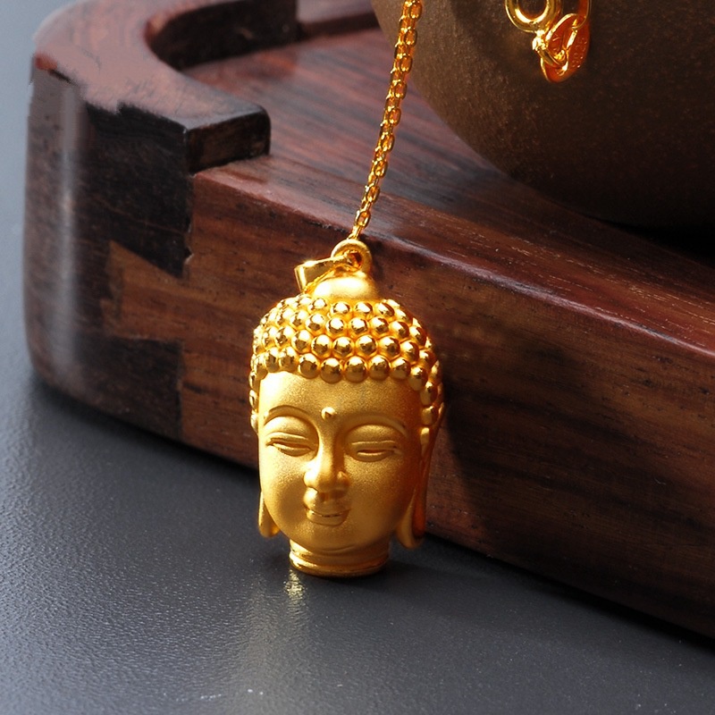 [Ready Stock]Fashion Gold Plated Buddha Pendant Necklace