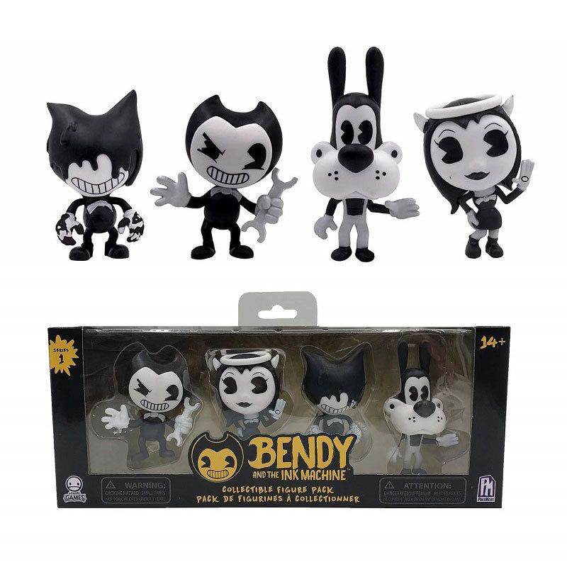 Bendy Horror Game Cartoon Toy Action PVC Anime Figure Collection Model Dolls For Kids Children Christmas Gifts