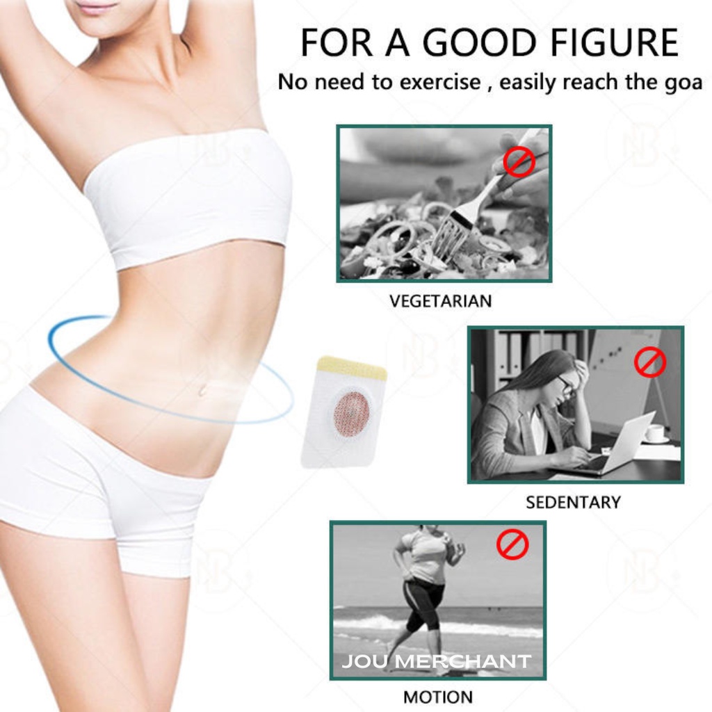 Slim Patch Koyo Magnetik Pelangsing / Detox Pembakar Lemak - NON BOX - Original Koyo Penurun Berat Badan Obat Pelangsing Cina