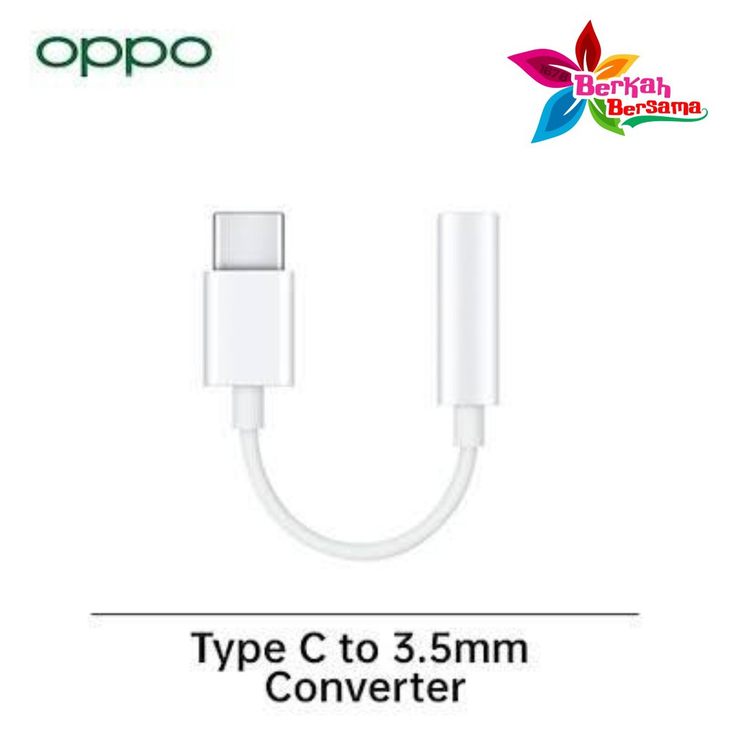 OPPO tipe c To 3.5mm adapter converter audio Jack 3.5mm adapter Headset tipe c original BB2614