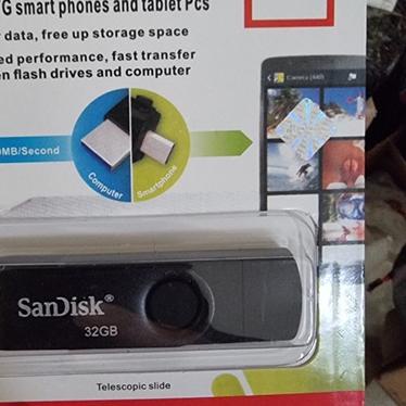 ➳ SANDISK FLASHDISK OTG TYPE C USB 32GB/64GGB/128GB FLASH DRIVE ULTRA DUAL USB 3.1 Flashdisk hp dan laptop ✿