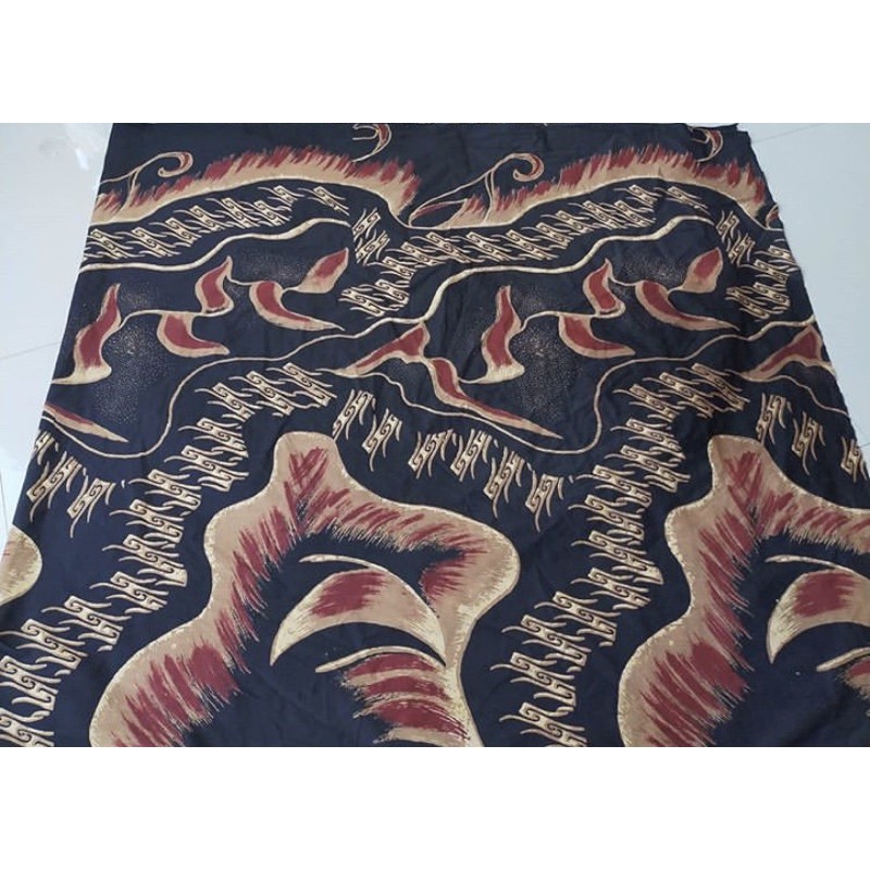 KAIN BATIK SOLO MOTIF ABSTRAK MERAH