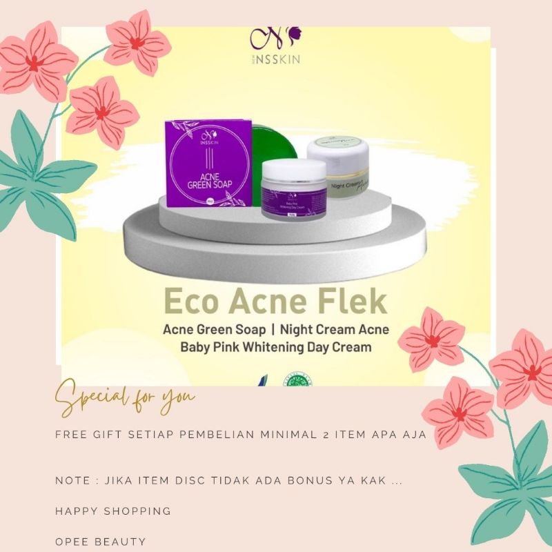 ( BISA COD ) PAKET ECO VARIAN KUNING NEW NSSKIN | eco acne flek | eco flek basic | eco glow flek