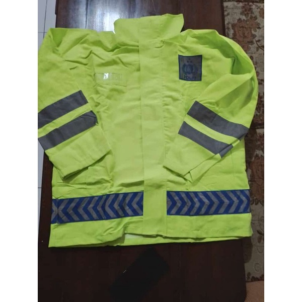 Jas Hujan Jatah Polri Logo Tribrata