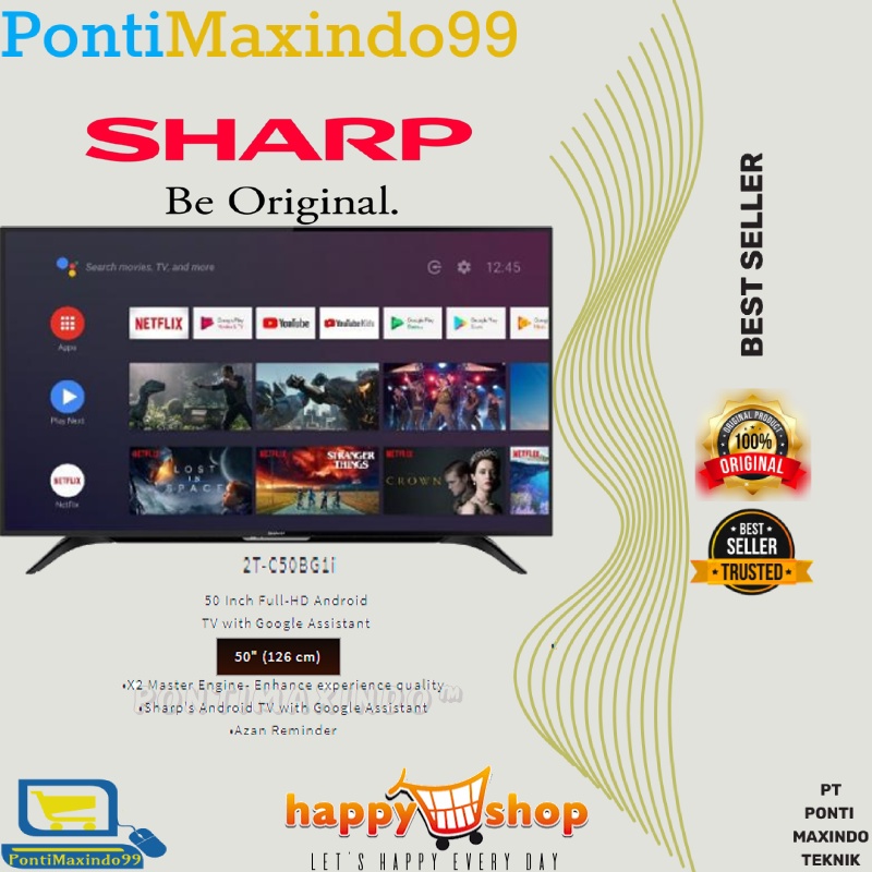 TV ANDROID SHARP 50 INCH 2T-C50BG1i FULL HD