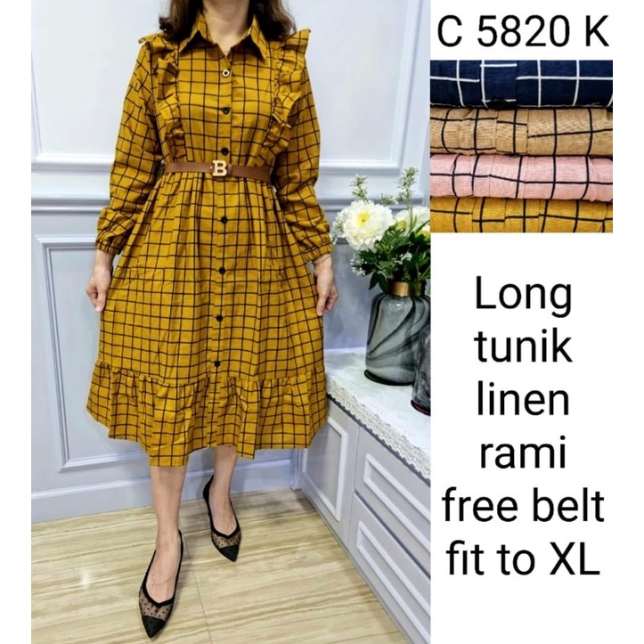 Long Tunik wanita ( kotak2 )