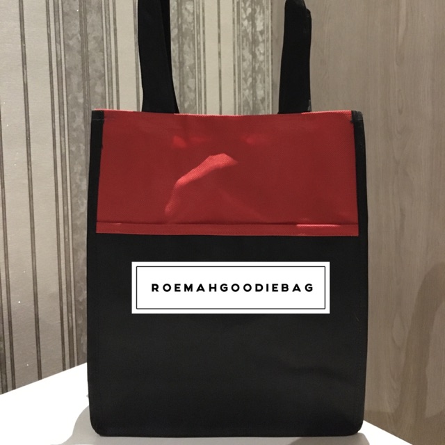 

Tas Promosi Kecil Kombinasi/Canvas/Seminar/Terpal/D600/Goodiebag Tebal