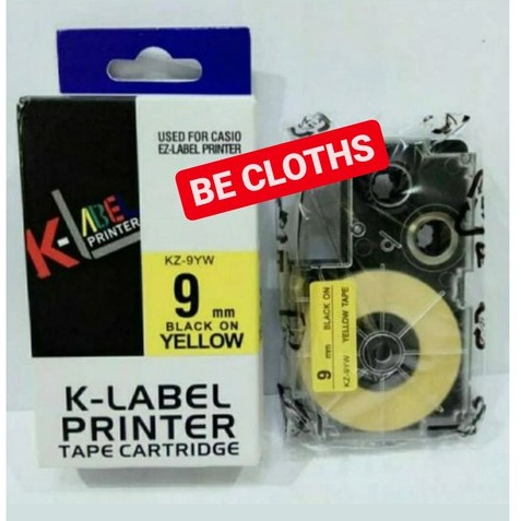 

K-Label Printer 9mm Tape Catridge EZ Casio Label for Casio 9 mm KZ-9YW