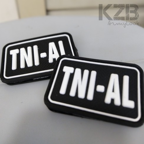 Emblem Karet-Patch Rubber Velcro TNI-AL
