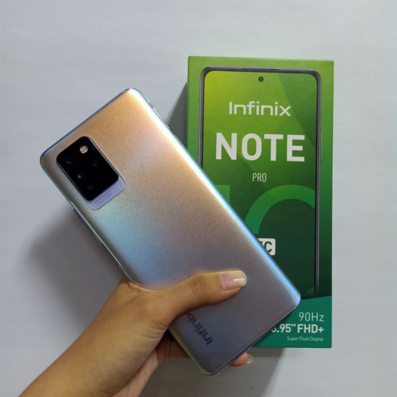 INFINIX NOTE 10 PRO NFC 6/64GB PEMAKAIAN ±8 BULAN SUPER ISTIMEWA MULUS NO MINUS