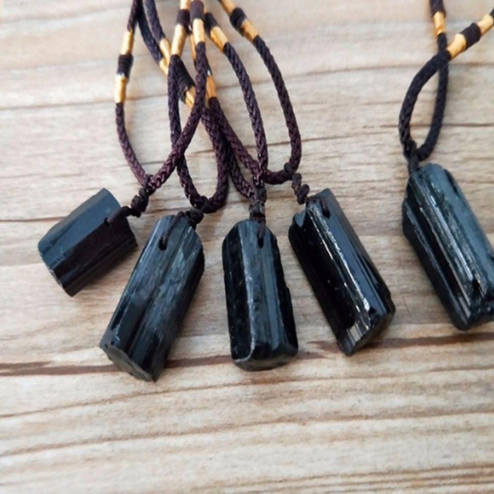 NEEDWAY Kalung Hadiah Permata Pesona Fashion Batu Penyembuhan Crystal Tourmaline