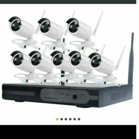PAKET CCTV WIRELLES 8CHANNEL/KAMERA DVR KIT 8CH TANPA KABEL
