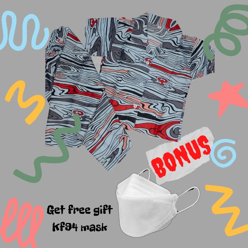 PROMO Piyama anak laki-laki perempuan size M | GRATIS 1 Pcs  MASKER KF94