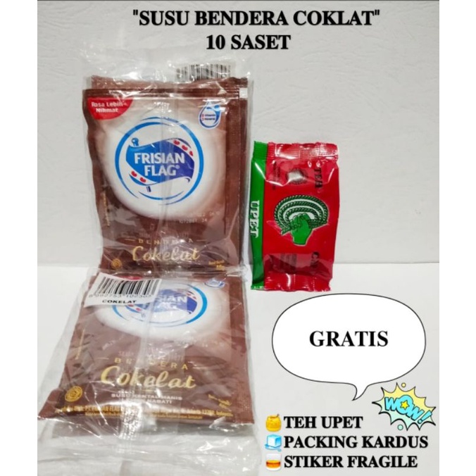 

Susu Bendera Coklat 10 Saset GRATIS teh upet Khas Cirebon