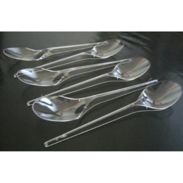 Sendok Makan _ Sendok Plastik _ Sendok Tebal 25 pc
