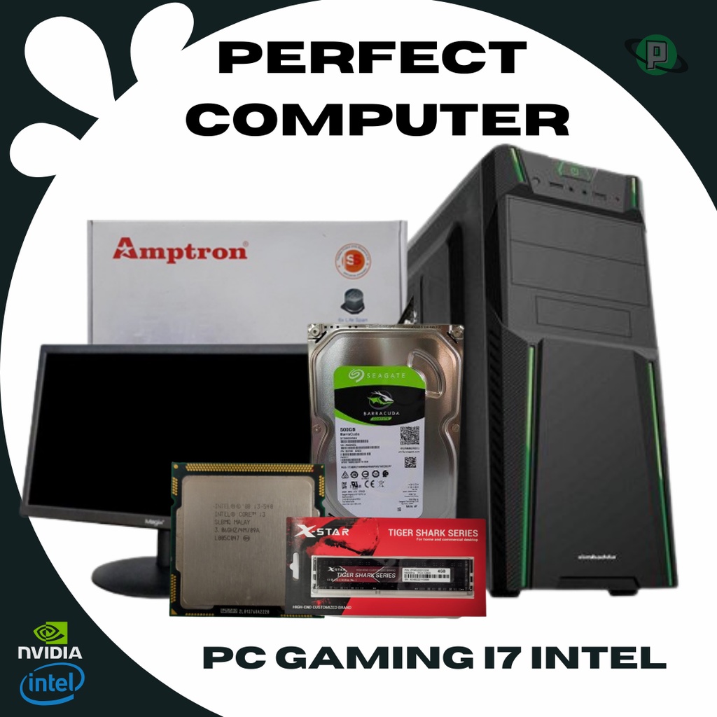 PC Core i7 Ram 8 gb Monitor LED 19" LG