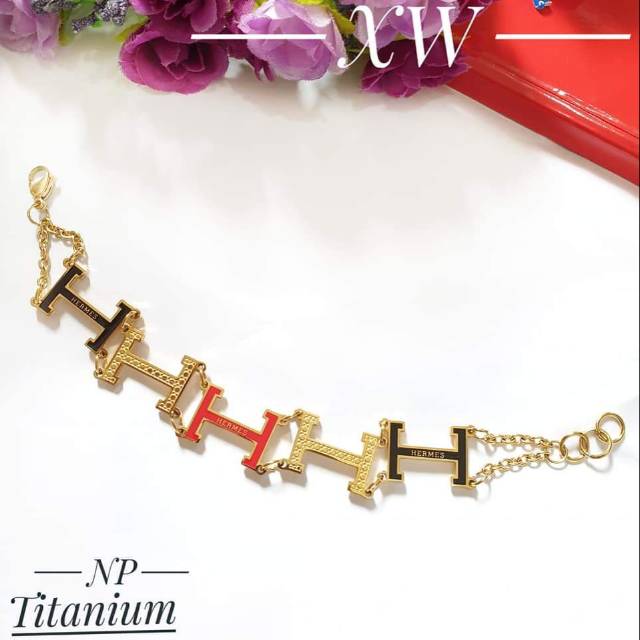 Gelang titanium rantai mewah G07009