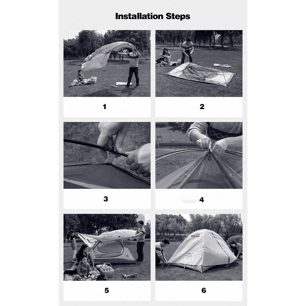 Tenda naturehike 2P NH18Z022P camping tent ultralight tenda camping 2 orang