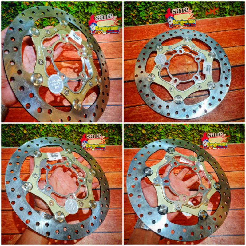 Disc Piringan Cakram Brembo Racing 260Mm Floating Magnesium Adaptor Lubang 5 Honda Vario 150 Origina