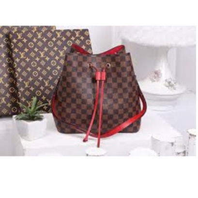 Tas Selempang Wanita NeoNoe Lv Serut selempang damier merrah Terlaris Termurah Branded Promo Sale Ce