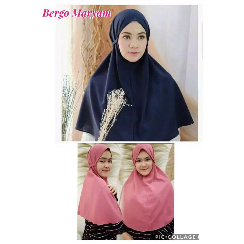 hijab instant bergo maryam