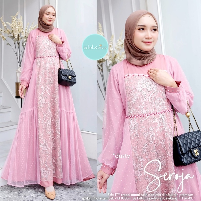SEROJA DRESS MUSLIM PREMIUM BY EDELWEISS