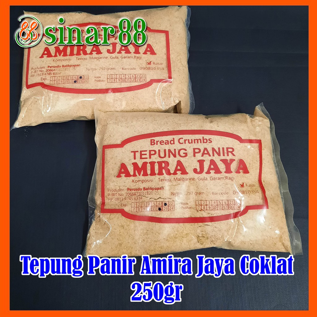 

Tepung Panir Amira Jaya Coklat 250gr