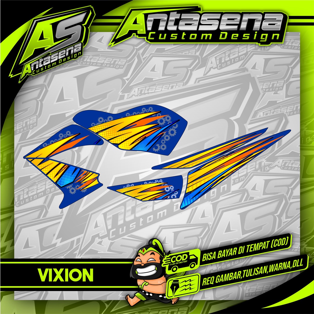 STRIPING STICKER DECAL YAMAHA OLD VIXION CUSTOM 11