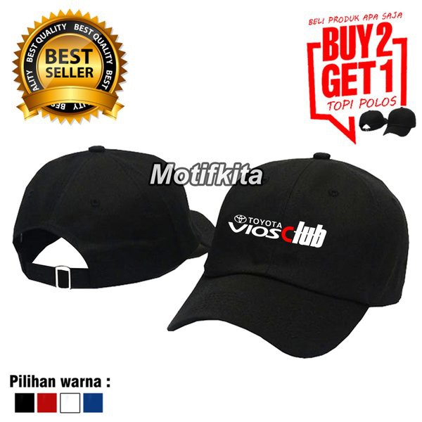 Topi Baseball TOYOTA VIOS CLUB  Import quality keren Pria Wanita polos