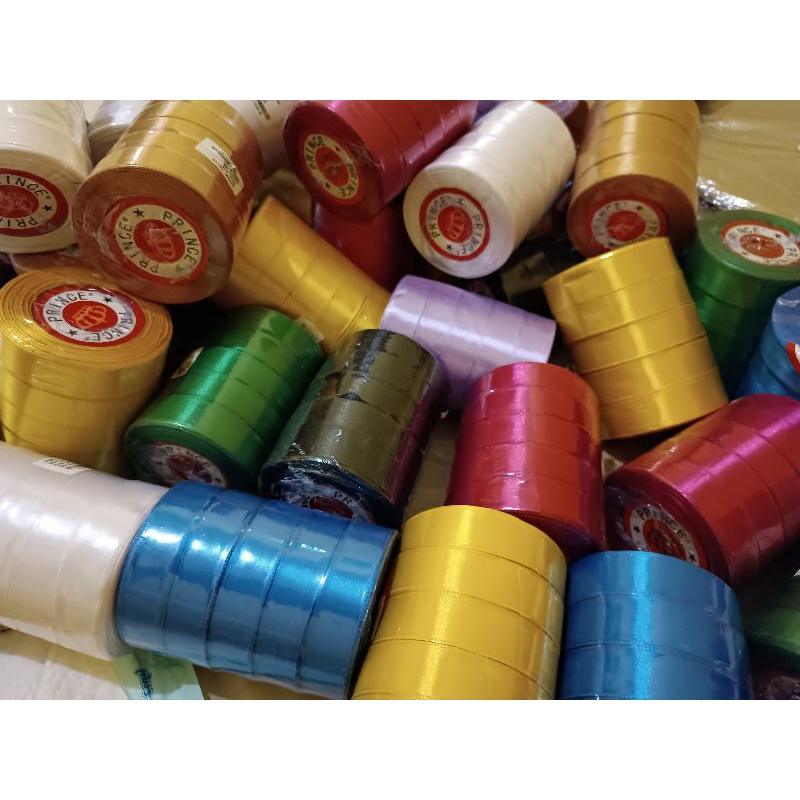 Pita satin uk 2 cm murah / dijual bijian pita satin promo