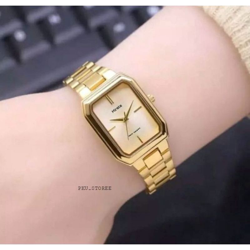 Pku_storee Besst Seller!!! Jam Tangan Wanita Mirete Original Super Mewah Anti Air //stainliss stell // Jam Tangan Wanita Terlaris Kekinian // Jam Tangan Wanita Cantik Dan elegan // JAM tangan wanita Bayar di rumah