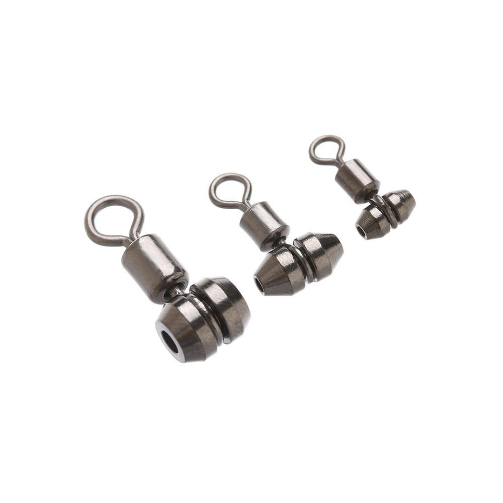 TOP 5pcs/lot Memancing Rolling Putar Konektor Portabel Stainless Steel Kualitas Tinggi Solid Rings