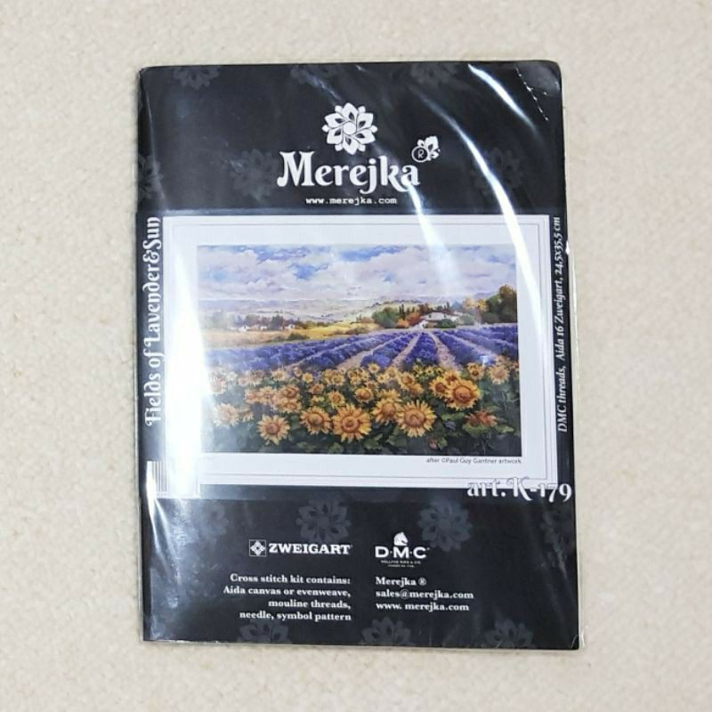 Paket/Kit Kristik Original Merejka "Fields of Lavender and Sunflowers"