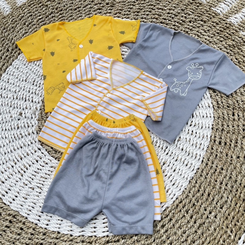 3 PCS Baju Bayi + Celana Bayi Celana Bayi Newborn Baju Bayi Newborn Baju Bayi Kekinian Baju Bayi Baru Lahir DNW BABY