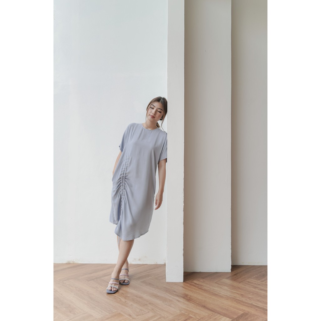 ABBEYTALE - JONAH DRESS DUSTY BLUE