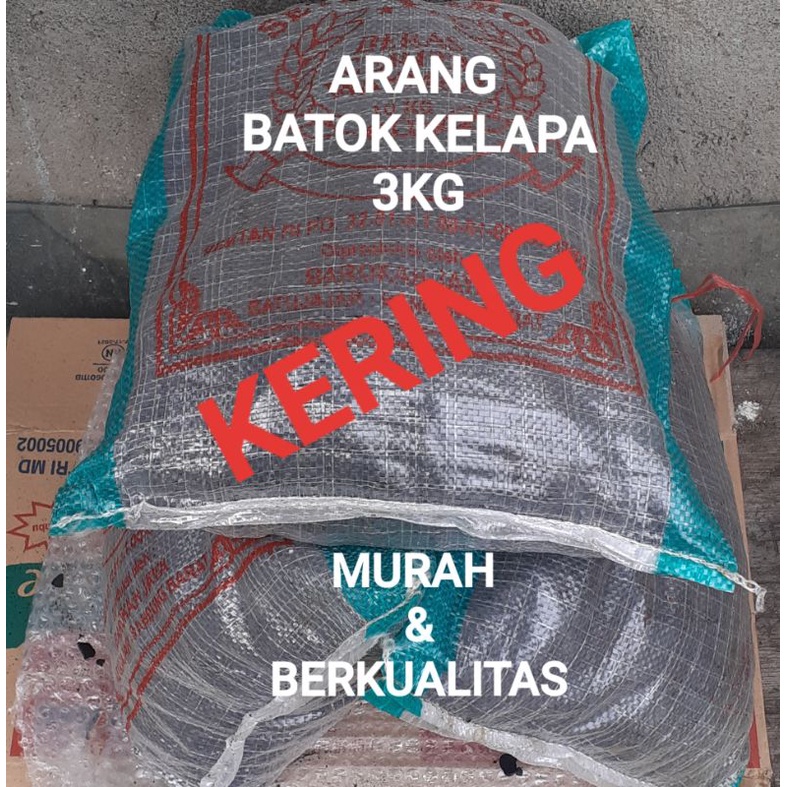ARANG BATOK KELAPA/COCONUT SHELL CHARCOAL |3KG