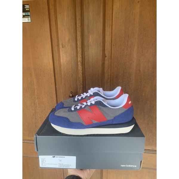 (1000% Original) Sepatu New Balance V1 237 Navy Red MS237LE1 Legit Authentic Golf Running Volley 574