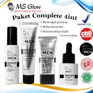 Image of MS GLOW FOR MEN ORIGINAL PAKET WAJAH PRIA LENGKAP | PAKET MS GLOW FOR MEN